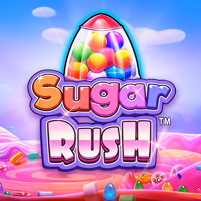 Sugar Rush - Sweet-themed slot game with cluster pays and multiplier spots